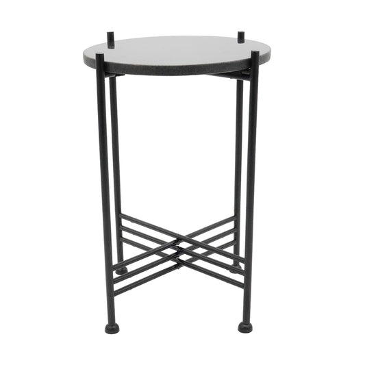 White Marble Accent Table
