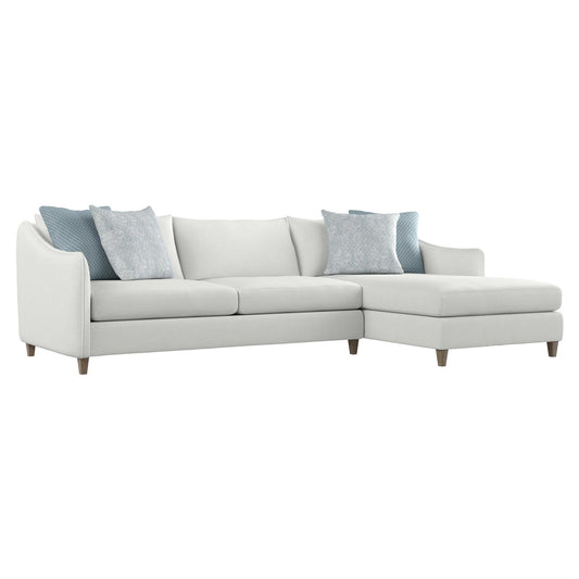 Joli Chaise Sectional Sofa - Nomad Snow - Left Arm Facing Chaise