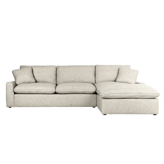 Coleman Chaise Sectional - Washed White