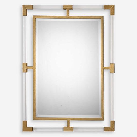 Balkan Mirror in Gold and Acrylic