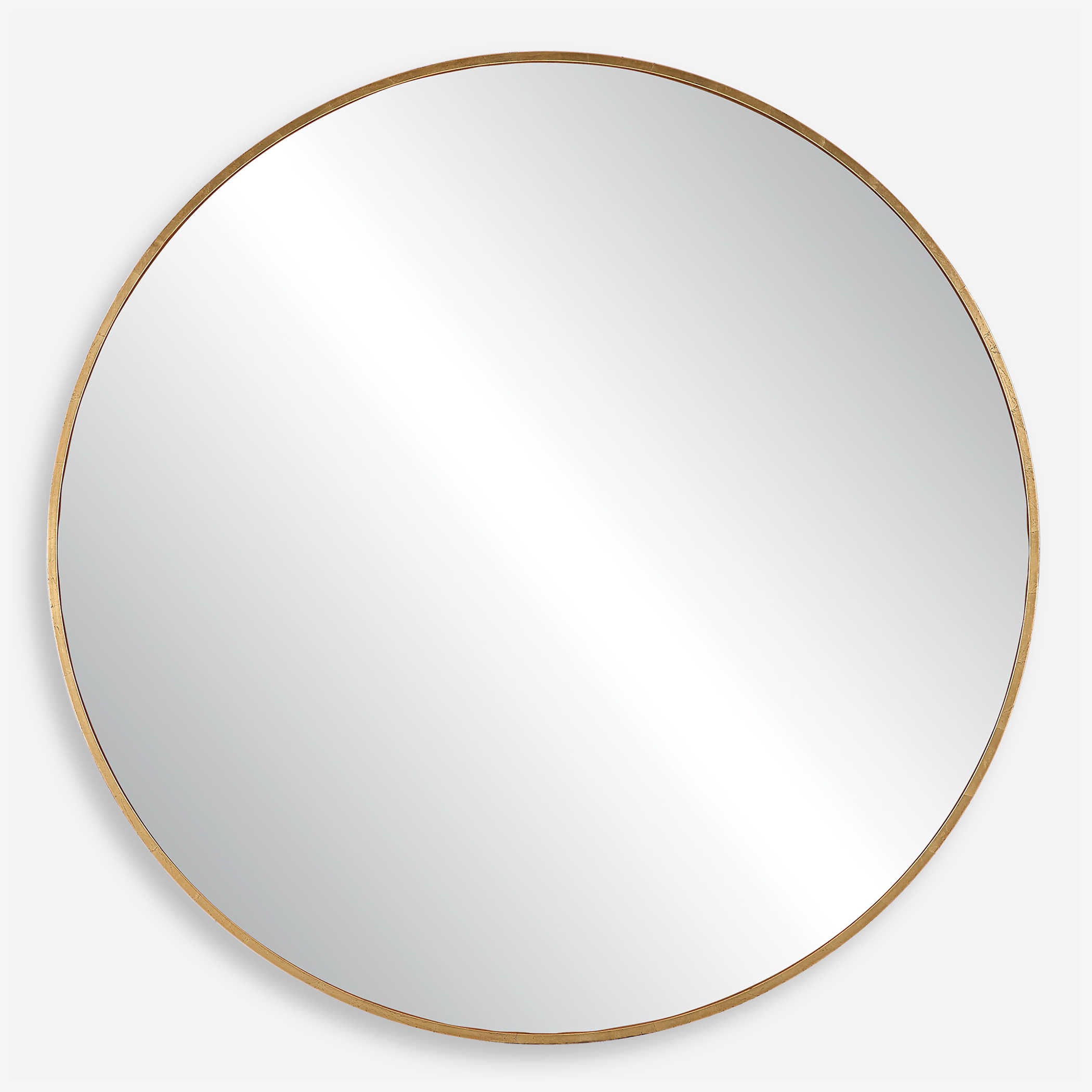 Junius Round Mirror - Antique Gold or Rustic Black