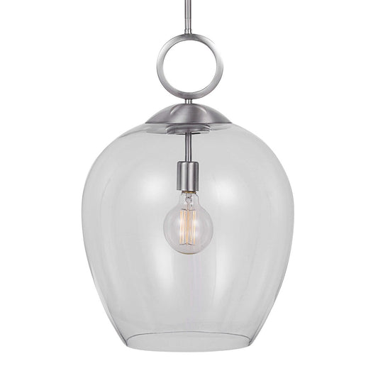 Calix Pendant Light in Aged Brass or Nickel