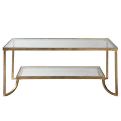 Katina Coffee Table in Antique Gold