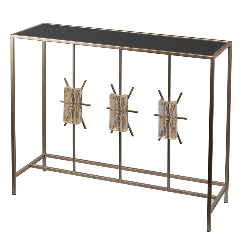 Modern Chic Champagne Console Table