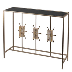 Modern Chic Champagne Console Table