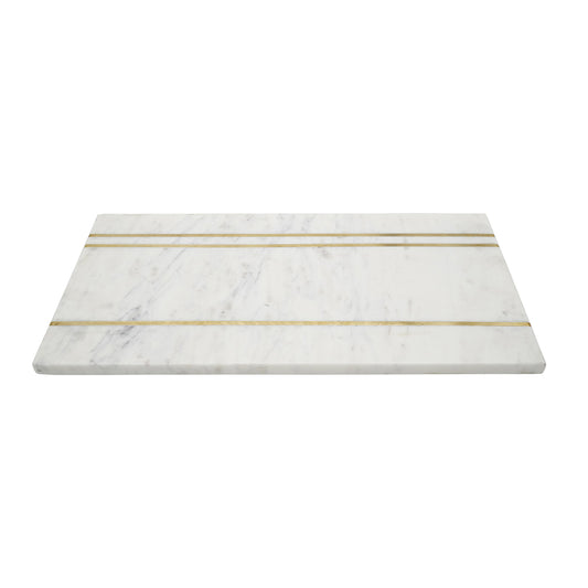 Small Marble Gold Lined Cheese Board