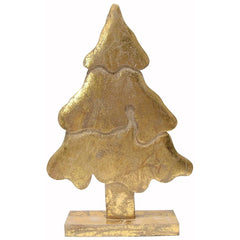 Gold Wooden Christmas Tree