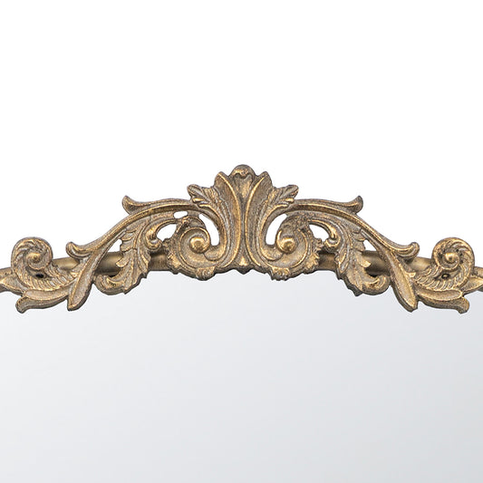 Small Arched Vertical Mirror with Adornments
