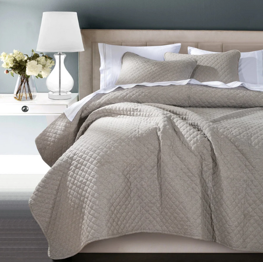 Anna Diamond Quilted Coverlet & Set