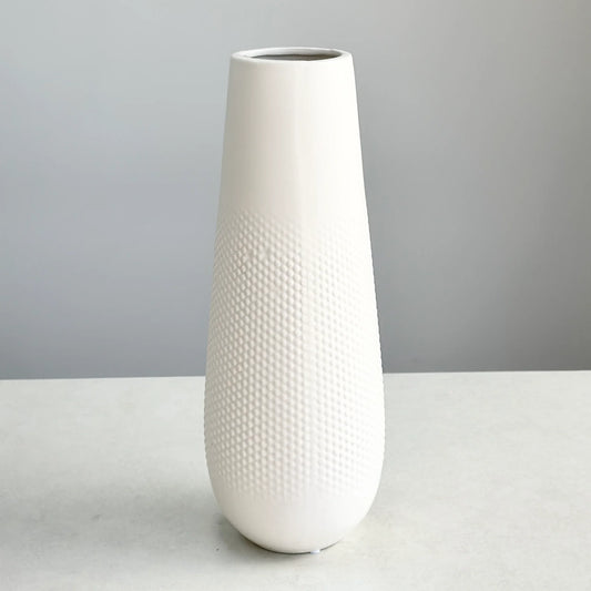 Ceramic Half Dotted Vase