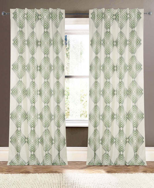 Explore Cotton Linen Curtain Drape Panel (1) - Ivory