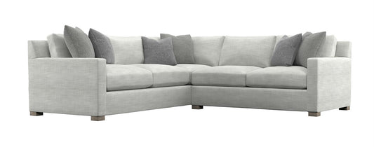 Kelsey Fabric Sectional - Creamy White Performance