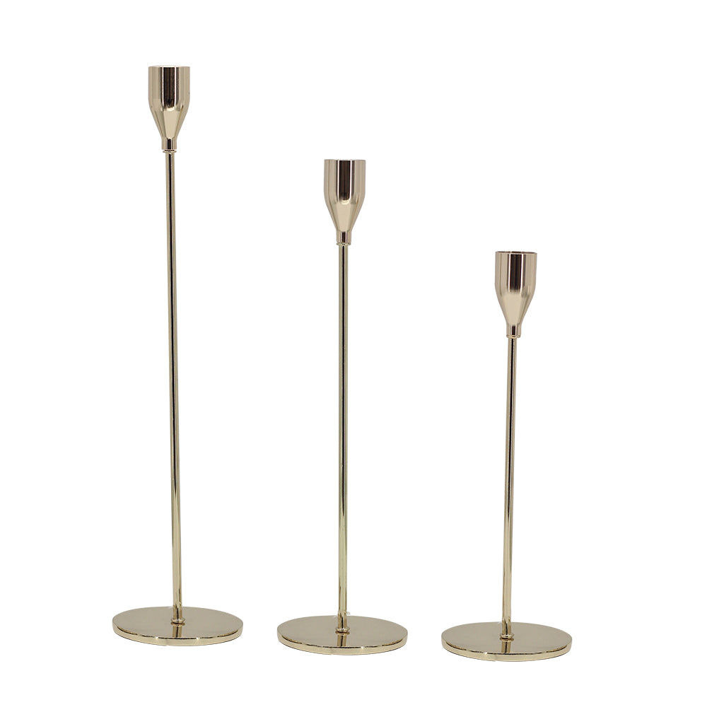 Gold Tall Candle Holders