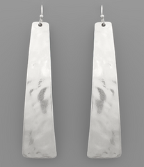 Hammered Curved Earrings