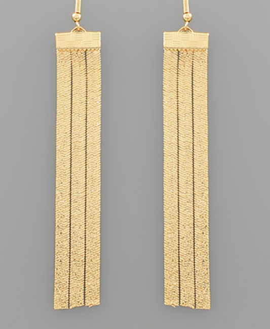 Gold Snake Chain Earrings