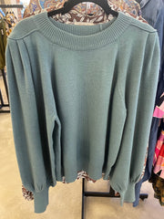 Bubble Sleeve Sweater Top