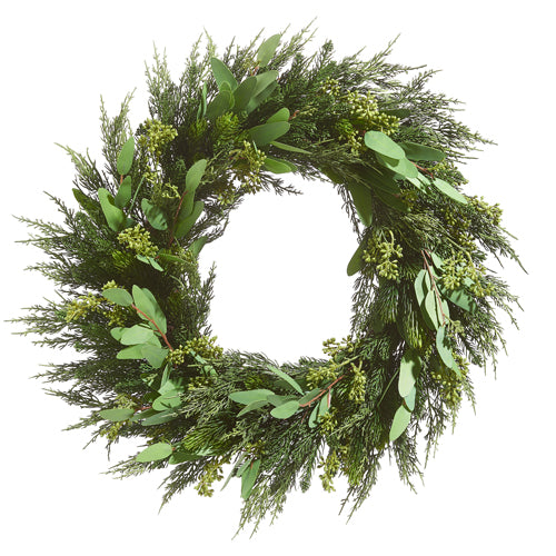 28” Cedar & Eucalyptus Wreath