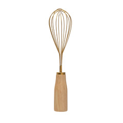 Brass Whisk w/ Wood Handle