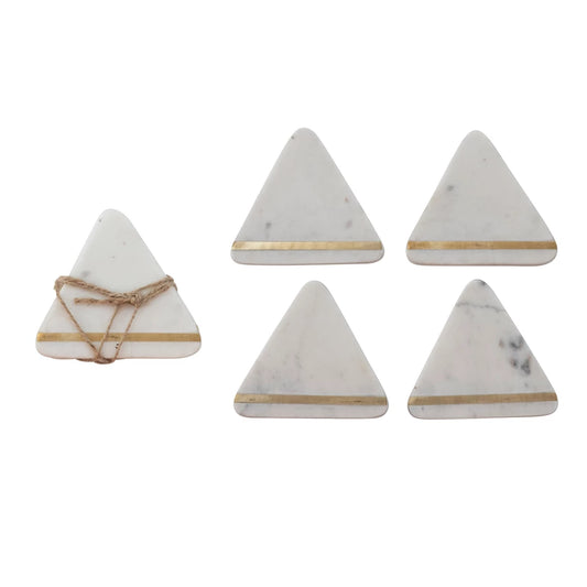 Triangular Marble Coasters