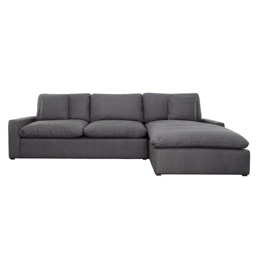 Coleman Chaise Sectional - Dark Grey