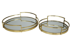 Gold Stainless Steel Mirror Tray