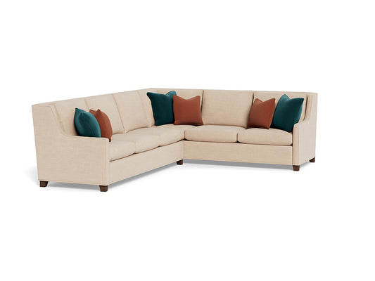 Unskirted Hudson Sectional - Nomad Eggshell - Right Arm Facing Sofa