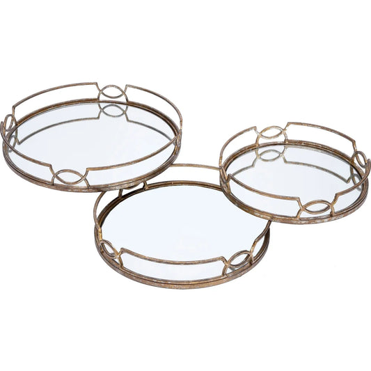 Madeline Mirrored Trays