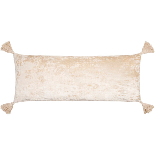 Cream Crushed Velvet Pillow